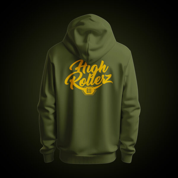 Olive Green High Rollerz Hoodie - Image 2